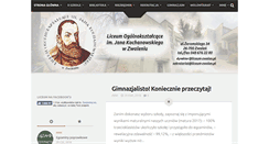 Desktop Screenshot of liceum-zwolen.pl