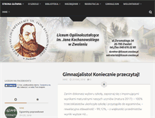 Tablet Screenshot of liceum-zwolen.pl